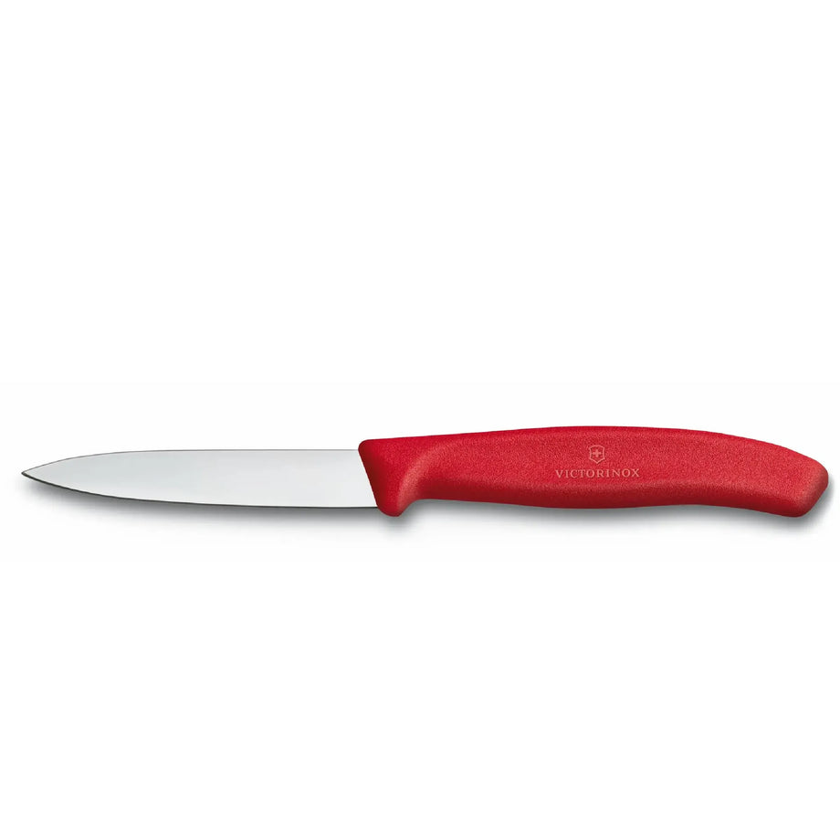 Victorinox 4" Straight Paring Knife - Red