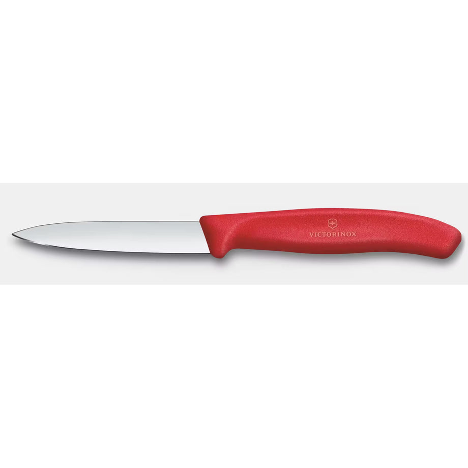 Victorinox 3" Straight Paring Knife - Red