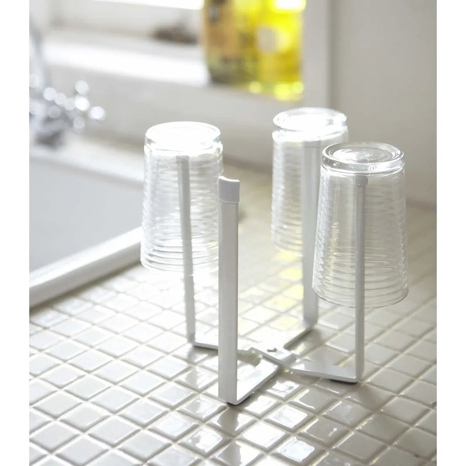 Yamazaki Tower Collapsible Bottle Dryer and Bag Holder - Small