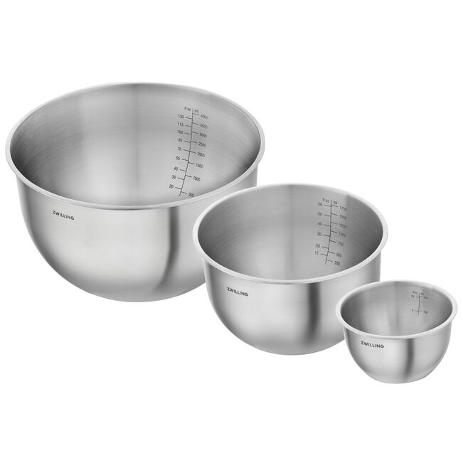 Zwilling Fresh & Save Stainless Steel Bowls set of 3 - Silver