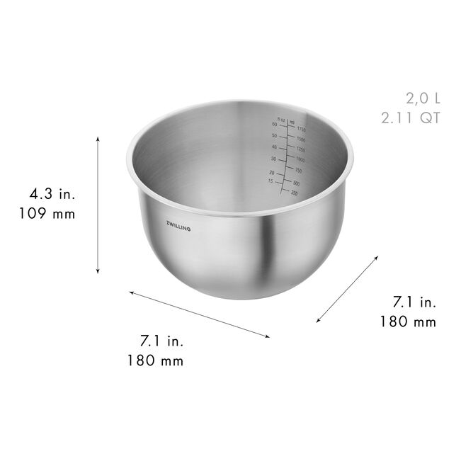 Zwilling Fresh & Save Stainless Steel Bowls set of 3 - Silver