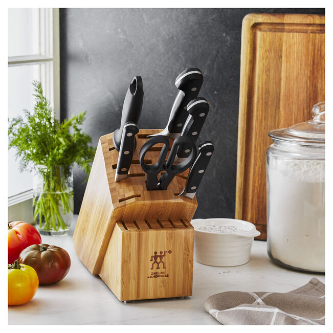Zwilling Pro Knife block set - Bamboo / 7 Piece