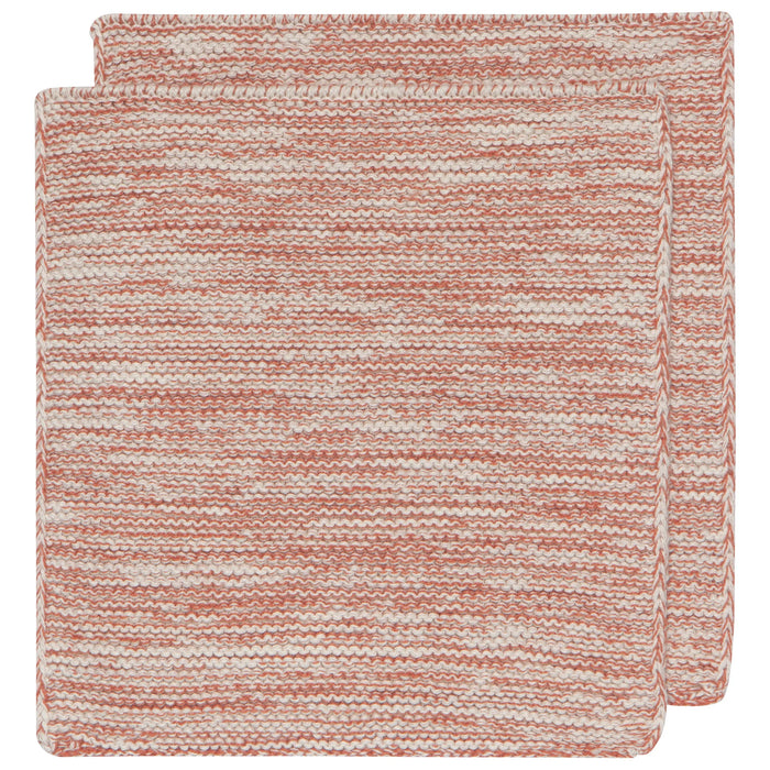 Danica Heirloom Knit Dishcloths Set of 2 - Clay