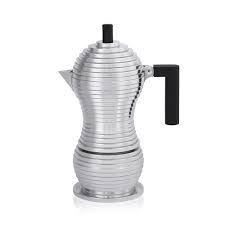 Alessi Pulcina Espresso Coffee Maker - Black / 3 cups