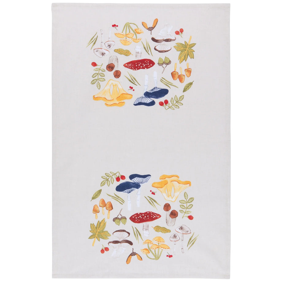 Now Designs by Danica - Field Mushrooms Printed Cotton Dishtowel