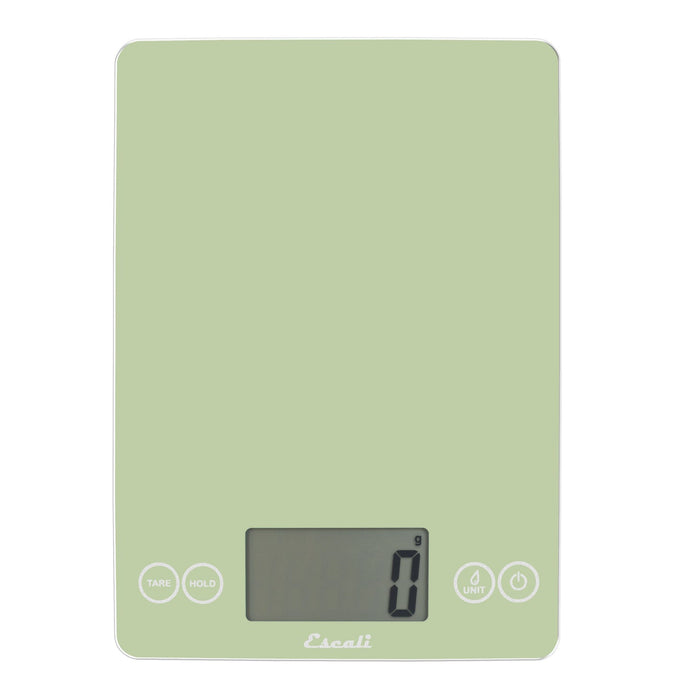 Escali Arti Digital Glass Scale Classic Green - 15lb / 7kg