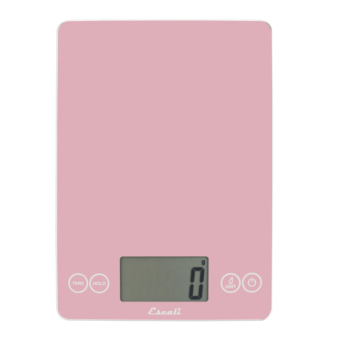 Escali Arti Digital Glass Scale Classic Pink - 15lb / 7kg