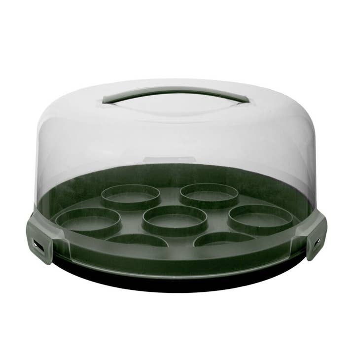 PortStyle Kitchen Basics Cake/Cupcake Carrier - Forest Green