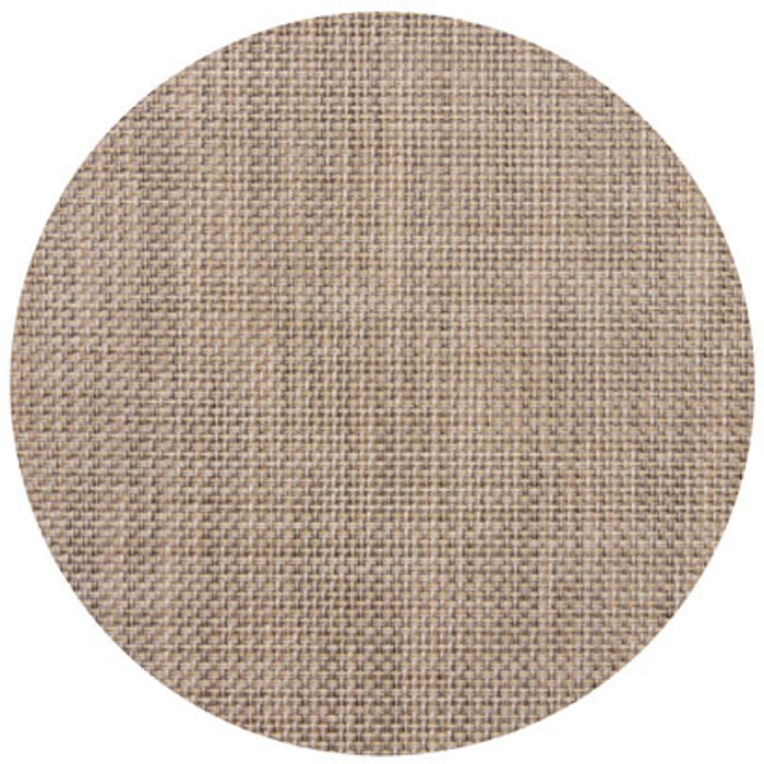 Chilewich Table Mats Basketweave / Round - Latte / 15"