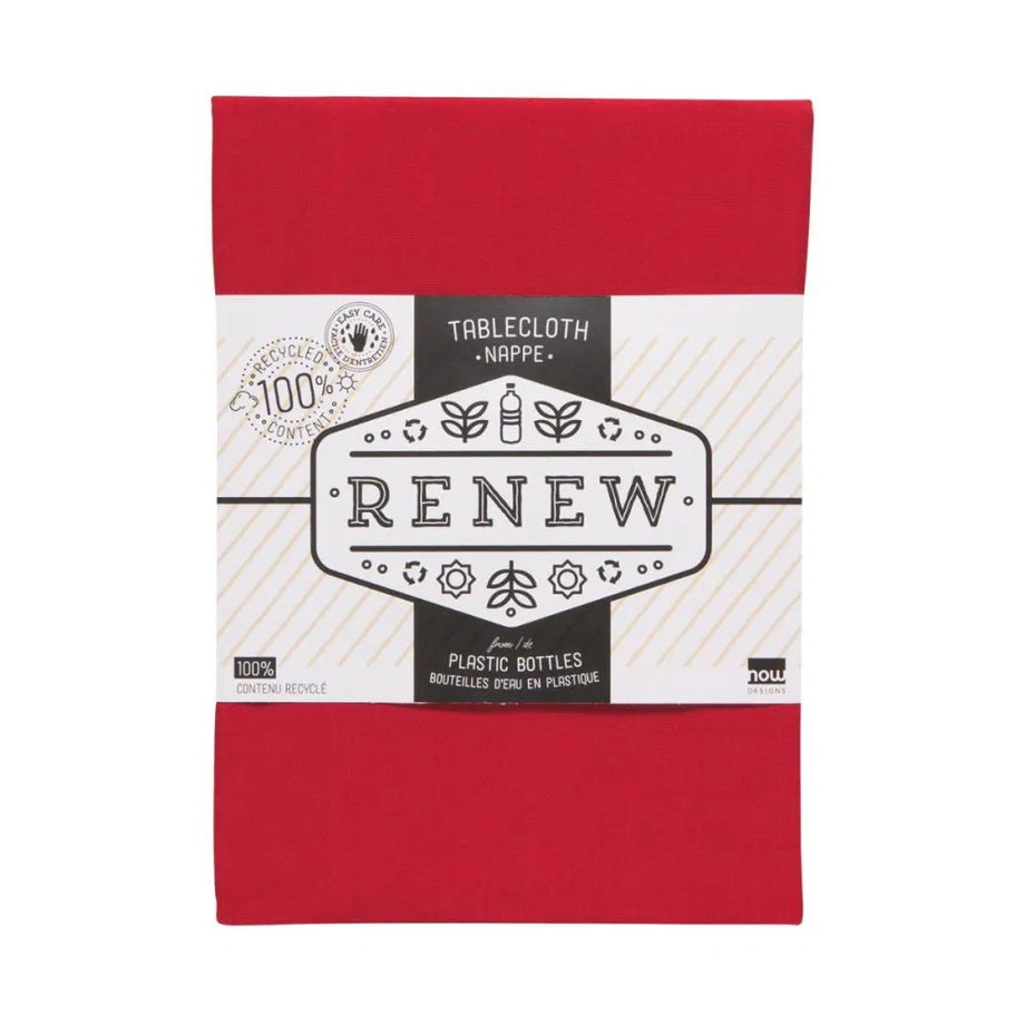 NOW Designs Renew Tablecloth - Chili Red 60" x 120"