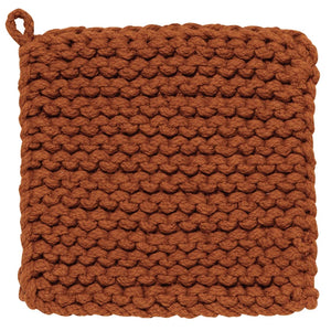 Danica Heirloom Knit Potholder - Cinnamon Stick