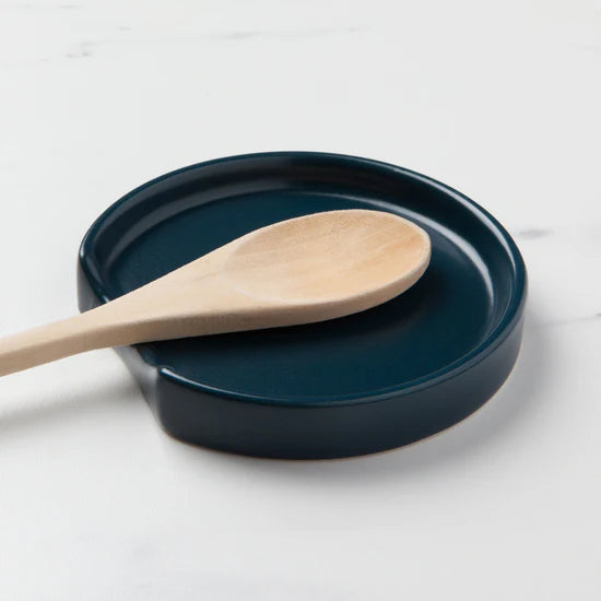 Now Designs Matte Stoneware Spoon Rest - Ink Blue