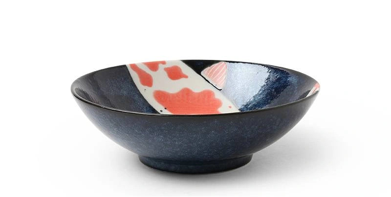 Miya Namako Koi Shallow Bowl - 5.75"