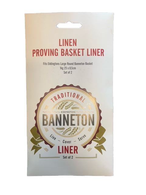 Linen Proving Basket Liner 2/ST - Off White