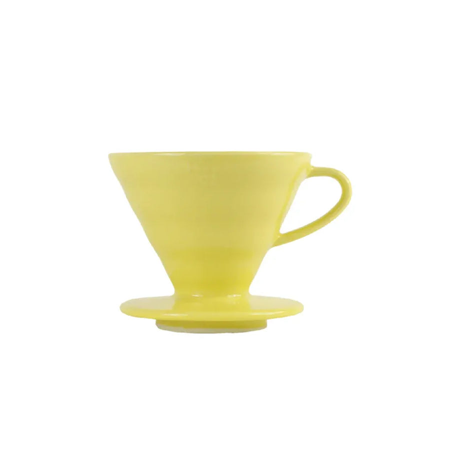 Hario V60-02 Ceramic Brew Dripper - Lemon Yellow