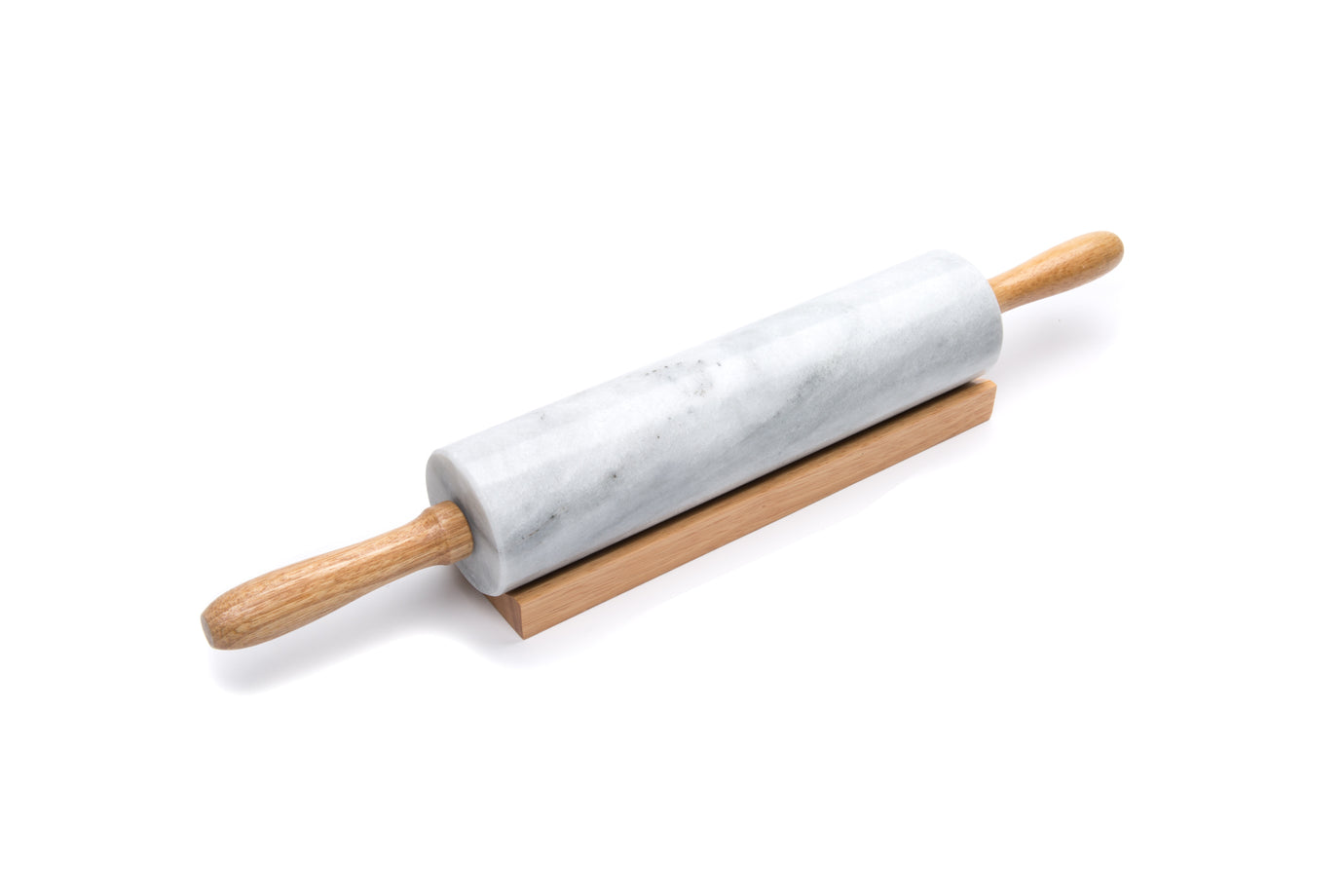 Fox Run 10" Marble Rolling Pin with Wood Stand
