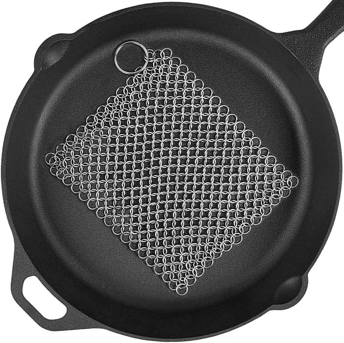 Chain Mail Cast Iron Cleaner Scrubber