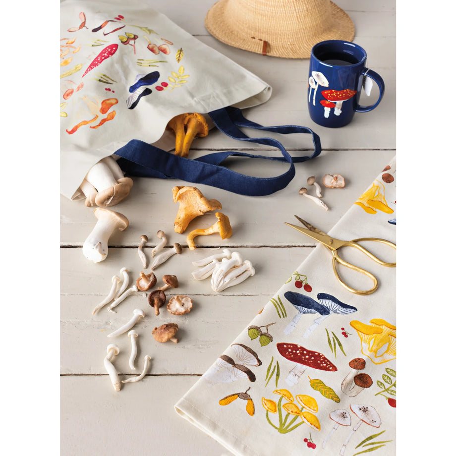 Now Designs by Danica - Field Mushrooms Printed Cotton Dishtowel
