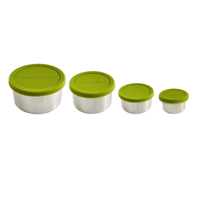 KEEP LEAF STAINLESS STEEL CONTAINER - Green / Medium