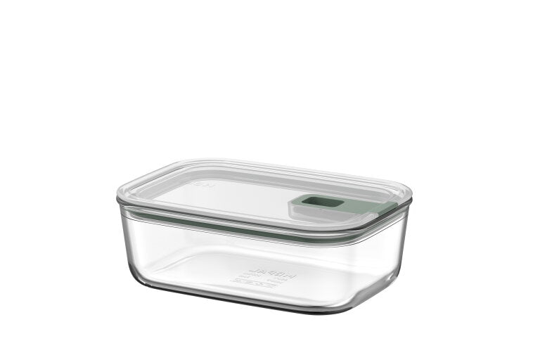 Mepal Easyclip Rectangular Glass Box - Nordic White / 1000ml/34oz