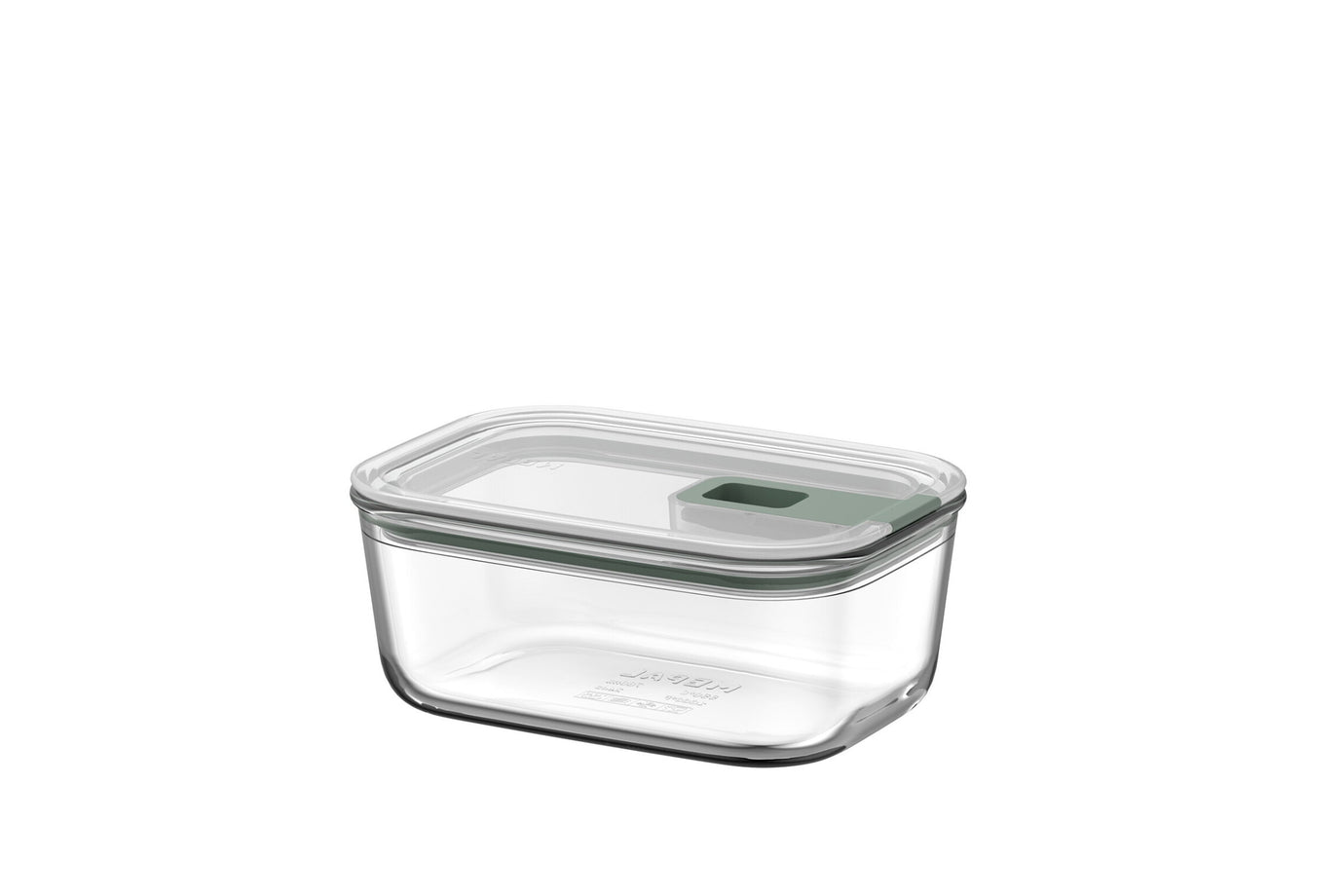 Mepal Easyclip Rectangular Glass Box - Nordic Sage / 700ml/23oz