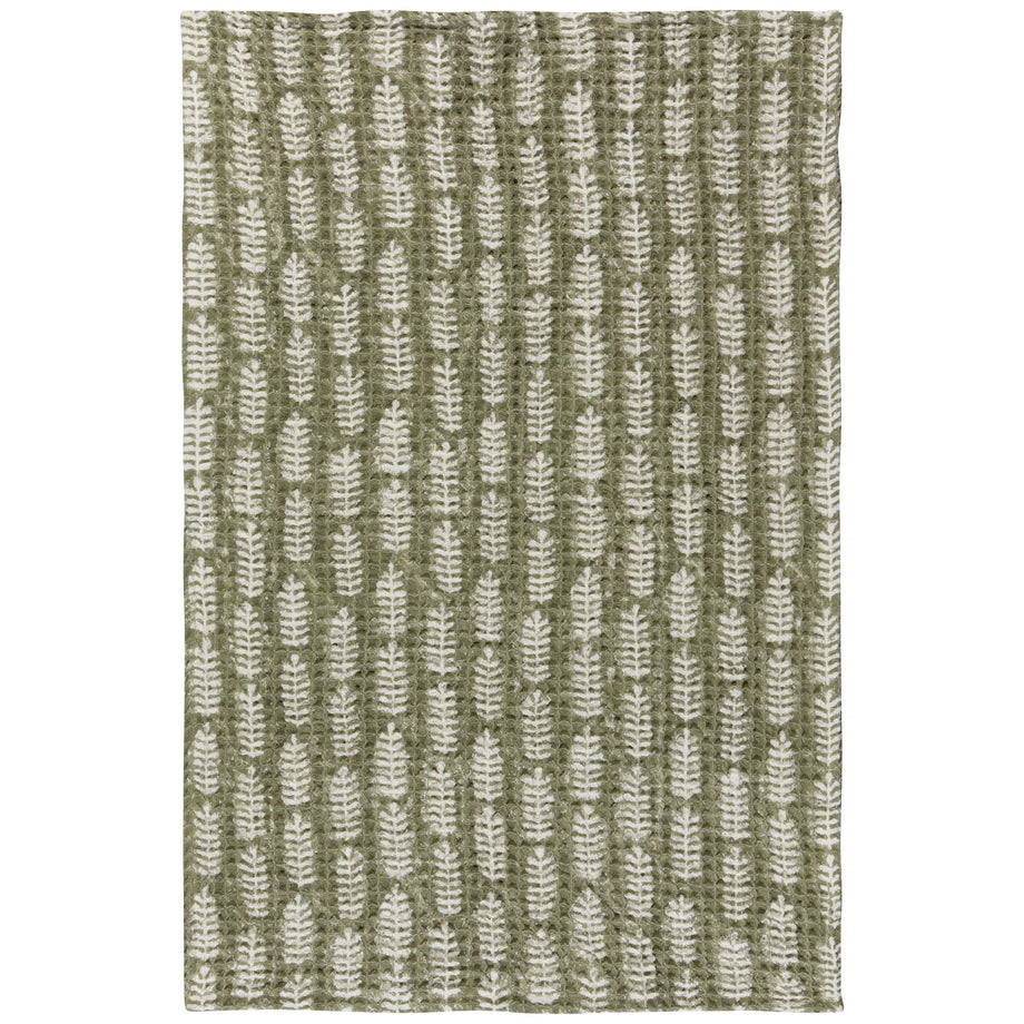 Danica Fern Block Print Dishtowel