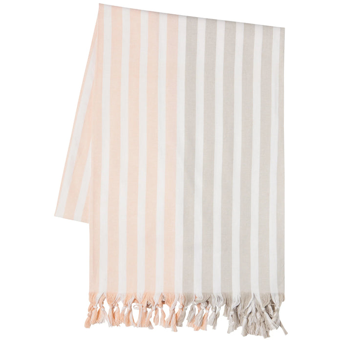 Danica Caban Stripe Tablecloth - Dove Gray Nectar / 60x90"