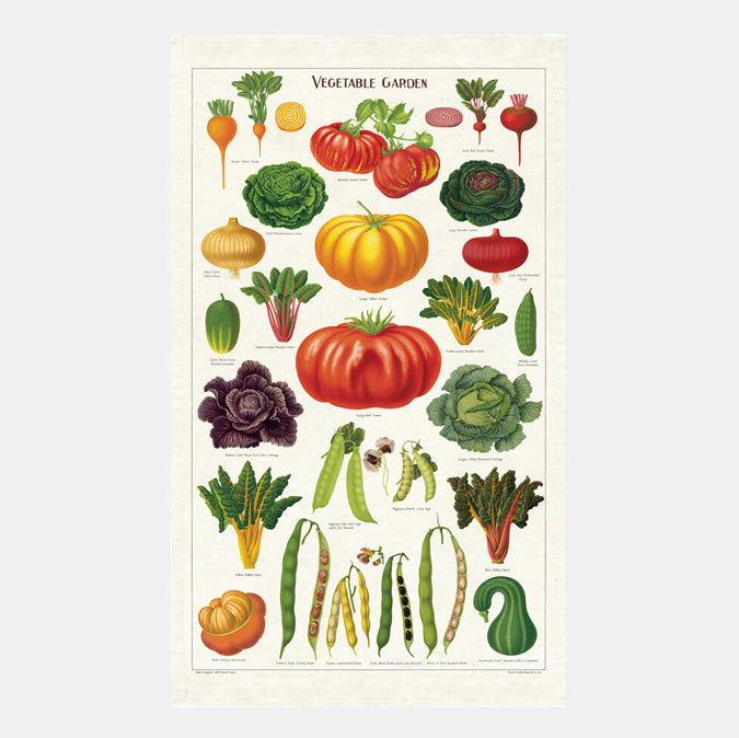 Cavallini Vegetable Garden Tea Towel