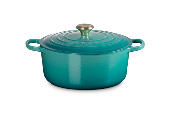 Le Creuset 6.7L Signature Round French Oven - Bleu Riviera — Cookery