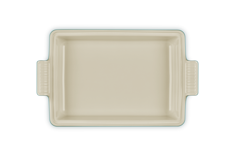 Le Creuset 3.8L Rectangular Casserole with Lid - Bleu Riviera