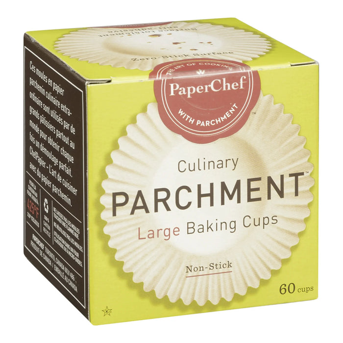 PaperChef Culinary Parchment Baking Cups - Large (60cups)