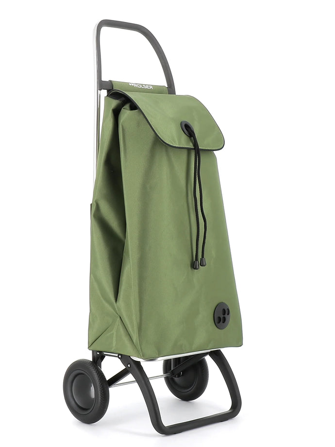 Rolser I-Max MF Convert 2 Wheel Folding Shopping Trolley - Olive