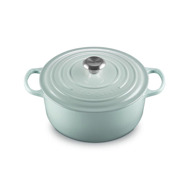 Le Creuset 5.3L Signature Round Dutch Oven - Sea Salt