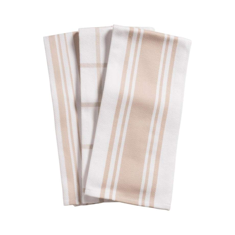 KAF Home Set of 3 Pantry Towels - Oatmeal