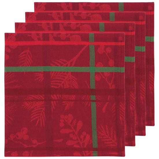 Now Designs Jacquard Napkins Set of 4 - Winterberry