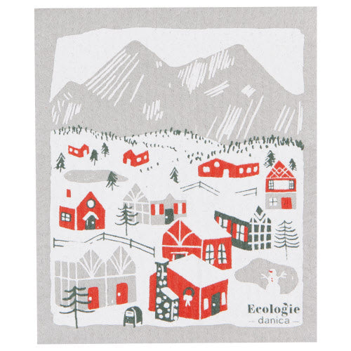 Ecologie Swedish Dish Cloth - Snowy Village