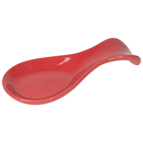 Now Designs Curved Stoneware Spoon Rest - Red