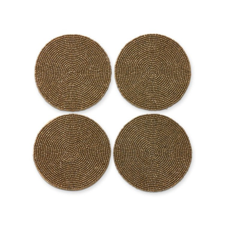 TAG Round Beaded Coaster set of 4