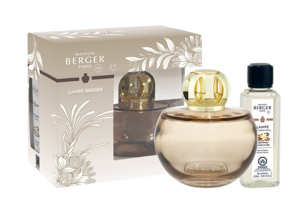 Maison Berger Holly Beige Lampe with 250ml Amber powder