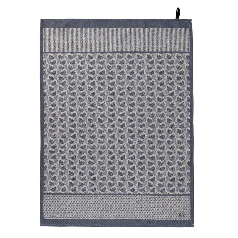 Jacquard Français Cotton Tea Towel – Empreintes / Blue