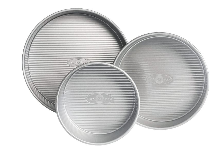 USA Pan Non-stick Set of 3 Round Cake Pans