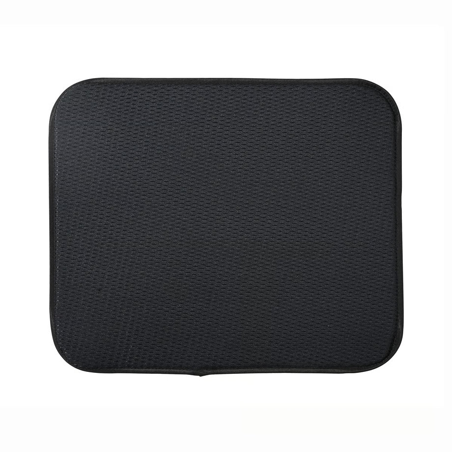 Envision Home Dish Drying Mat 16" x 18" - Black