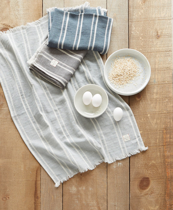 Harman Indie Stripe Single Kitchen Towel Dusty - Grey