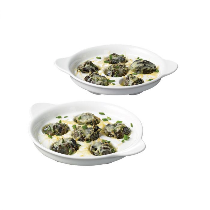 Gourmet Set of 2 Escargots Dishes