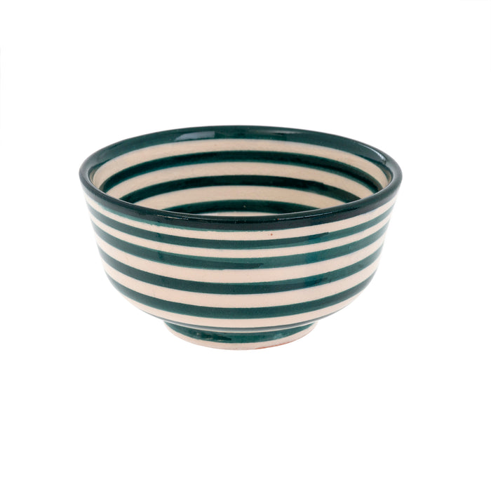 Indaba Moroccan Striped Bowl - Teal