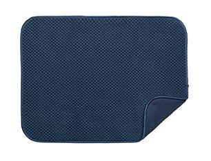 Harman Luxe Plush Microfibre Dish Drying Mat (15x20, Charcoal)