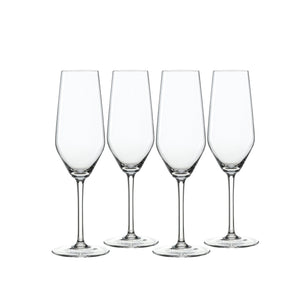 Spiegelau Style Crystal Champagne Glasses - Set of 4
