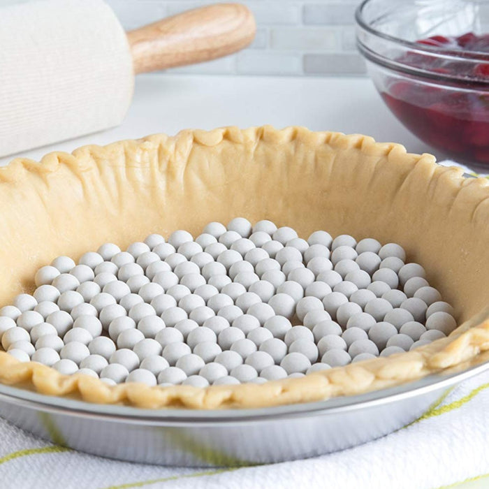 Ceramic Pie Weights with Storage Container - Cookery