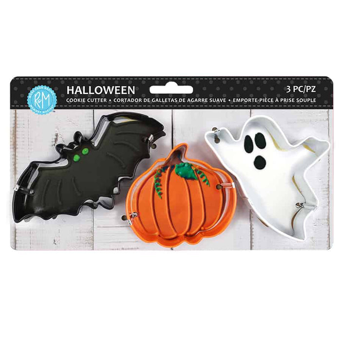 Set de 3 pièces de Cookie Cutter de couleur RABM - Halloween