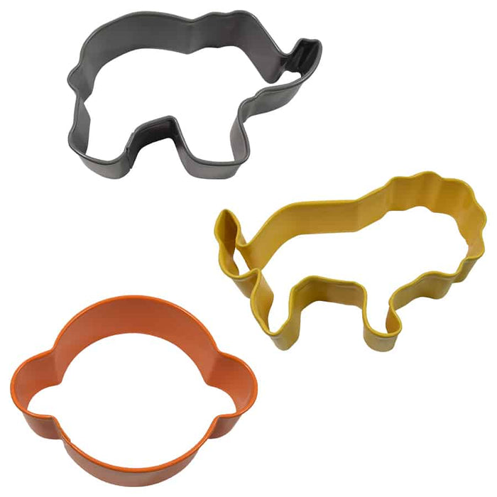 Set de 3 pièces de Cookie Cutter de couleur RendM - Safari